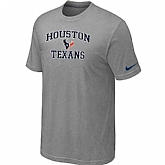 Men's Houston Texans Team Logo Gray Nike Short Sleeve T-Shirt FengYun,baseball caps,new era cap wholesale,wholesale hats